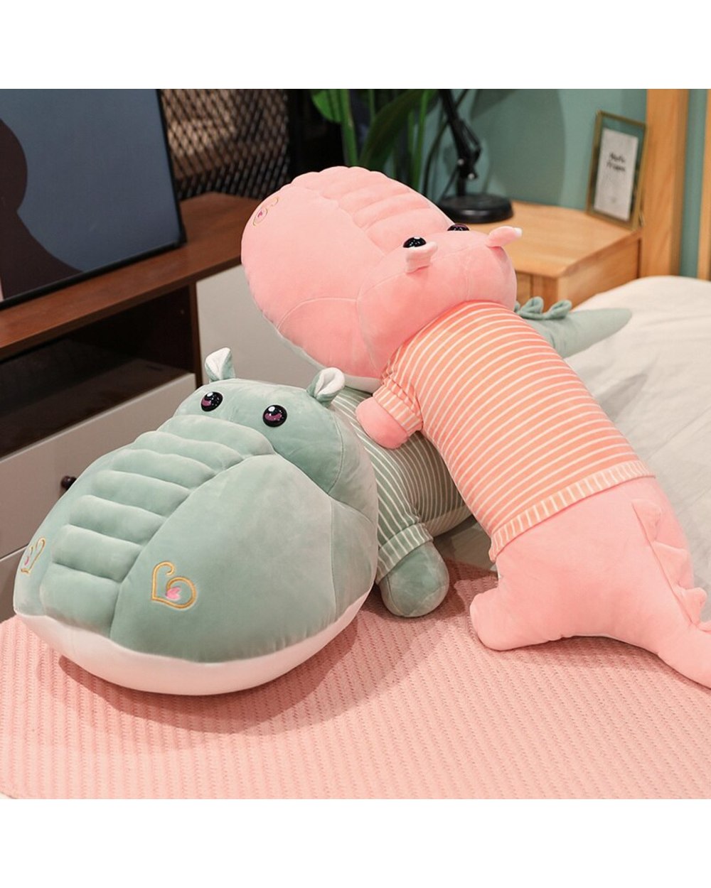 65CM Kawaii Large Crocodile Plushhuggy Wuggy Toy Soft Animal Doll Sleeping Pad Child Birthday Christmas Gift Stich front-4