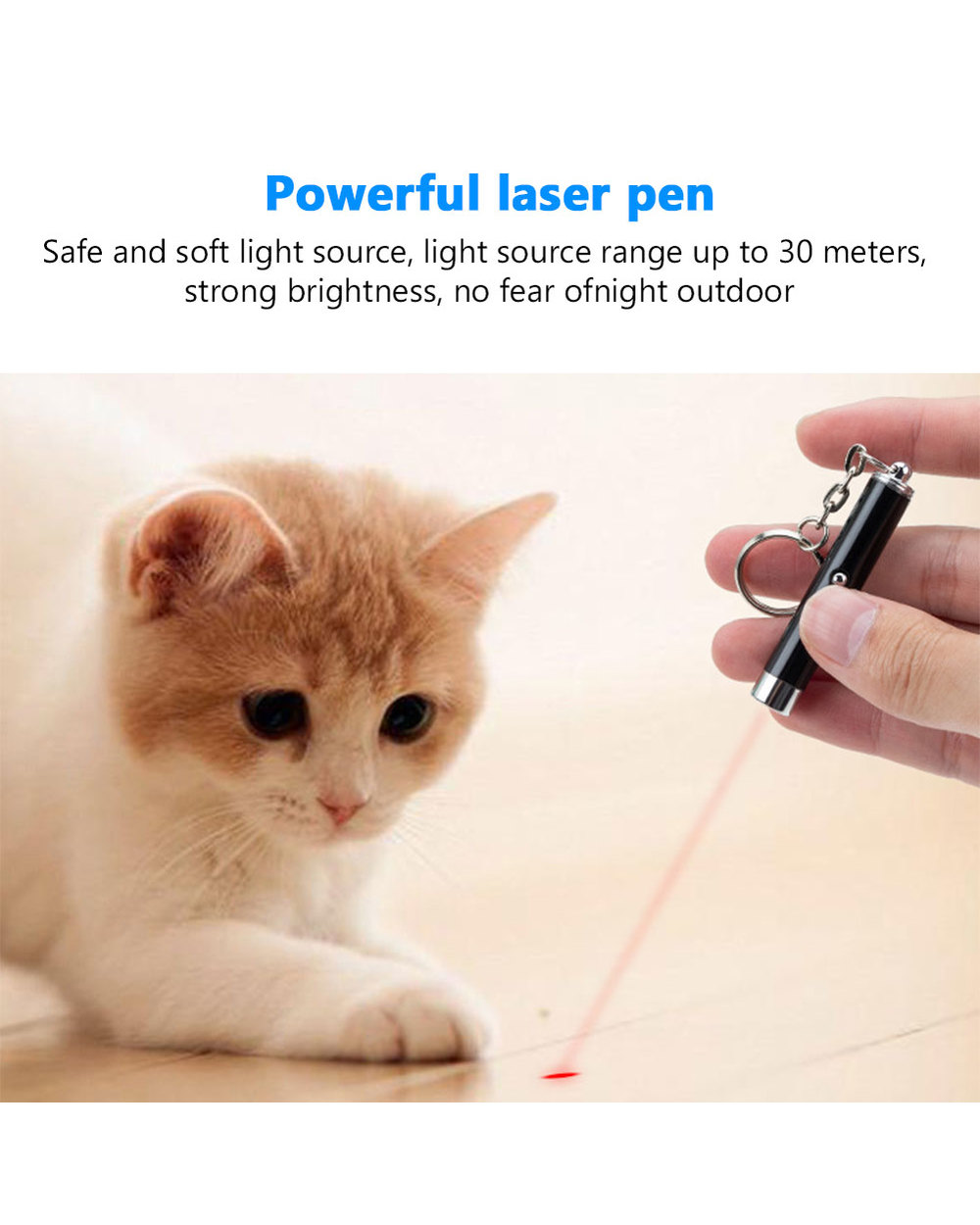 Mini Cat Dog Fun Pointer Red Light Laser front-4