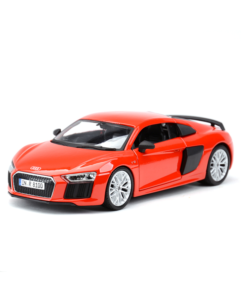 Maisto 1:24 Audi R8 V10 Plus Sports Car Static Die Cast Vehicles Collectible Model Car Toys front-1
