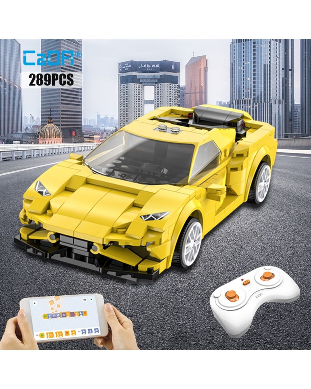 City APP Programming Remote control Sports Car Model Building Blocks Technical RC Racing Car Bricks Gifts Toys front-0
