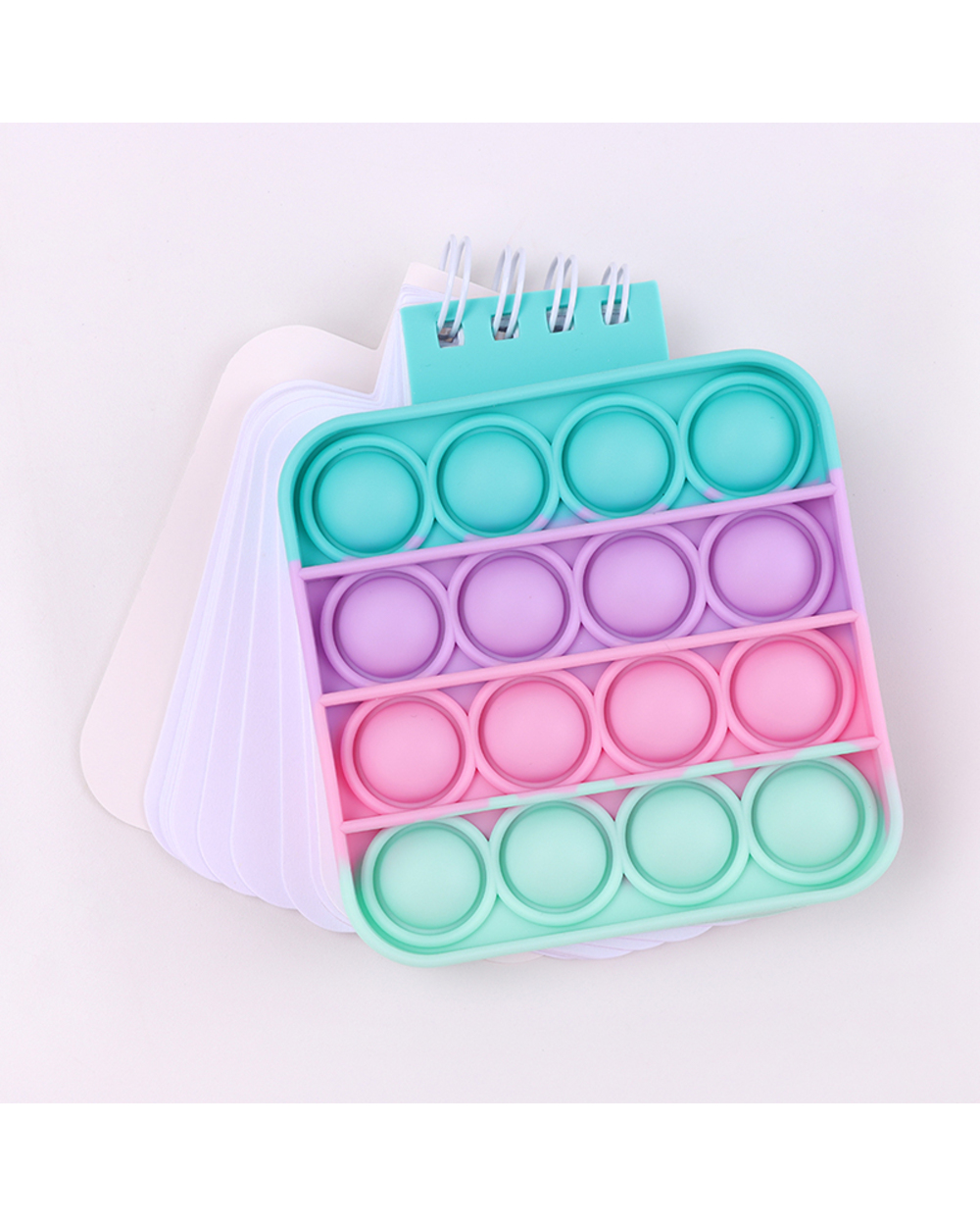 Kawaii Notebook Pop Its Notebook Silicone Pop Cover Note Pads Fidget Sensory Toys Mini Journal School Supplies Cute Wri front-5