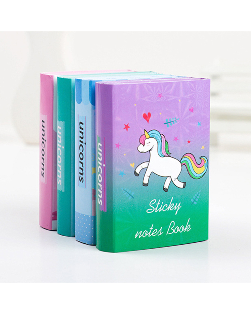 Cute Cartoon Unicorn Party Memo Pad 6 Folding N Times Sticky Paper Notes Memo Notepad Bookmark Writing Pads Gift Statio front-0