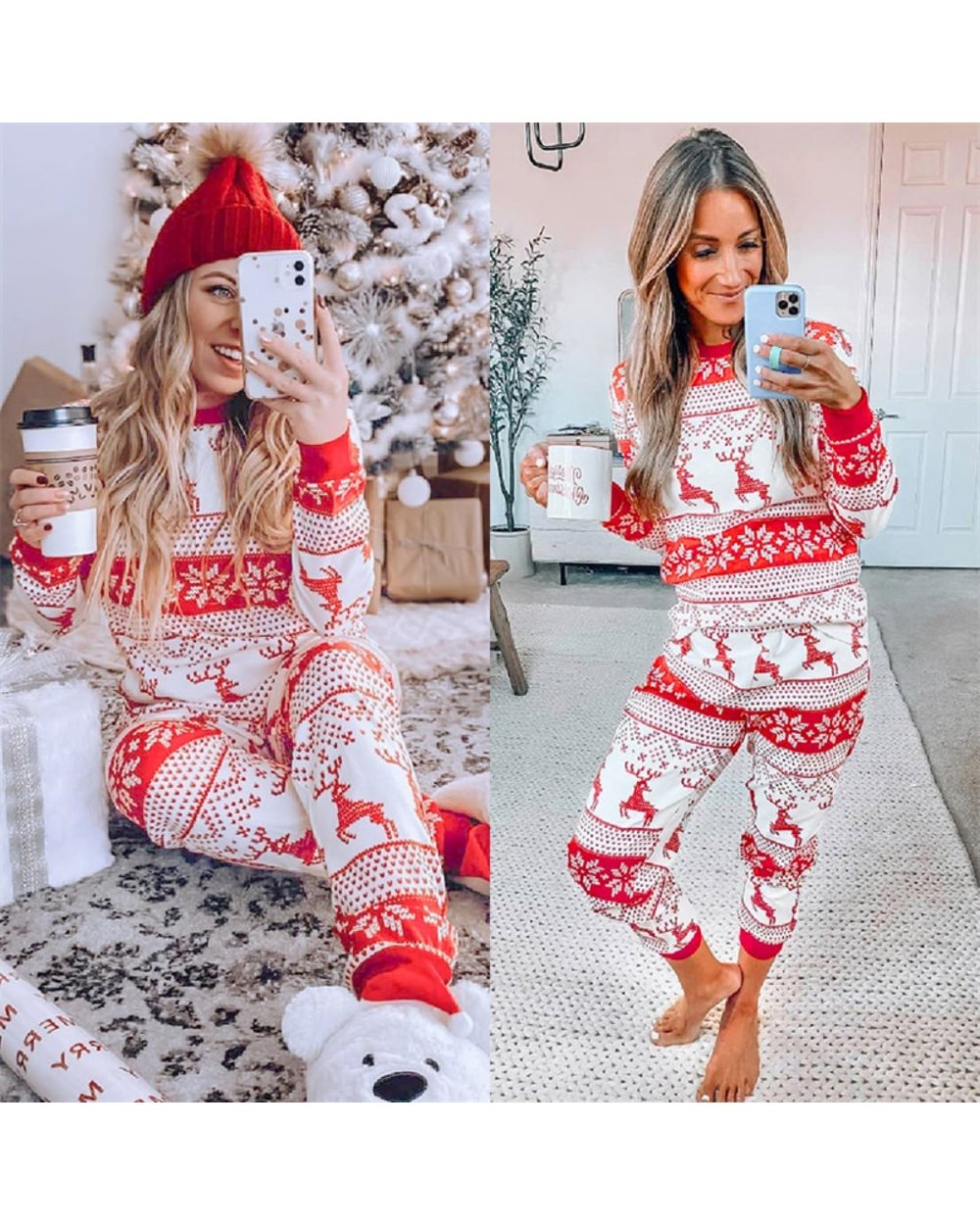2021 New Family Christmas Matching Pajamas Set Xmas Kids Mother And Daughter Father Son Sleepwear Baby Christmas Clothes front-3