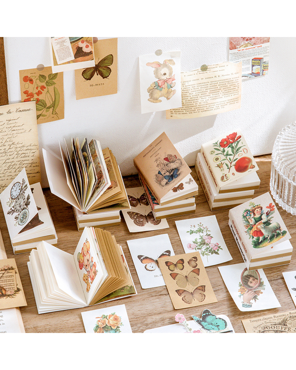 80Pcs Scrapbooking Material Paper Butterfly Plant Fairy Tale Story Labels Decorative Collage Diary Album Craft Supplies front-0