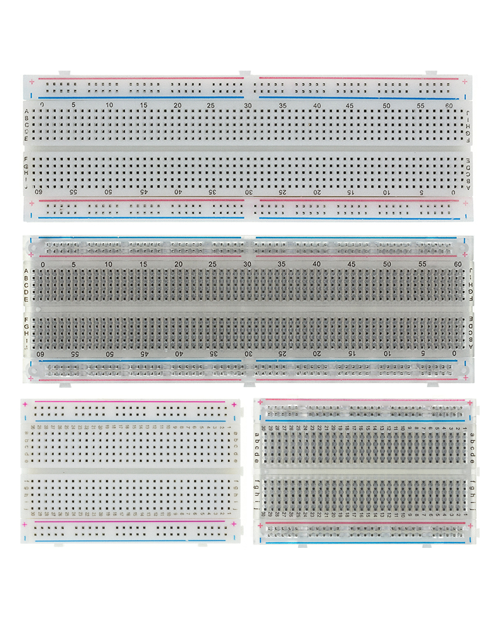 400 Points Breadboard 830 Points Breadboard Mb-102 Solderless Pcb Test Board 400 Hole Breadboard Mb102 Test Develop Diy front-0