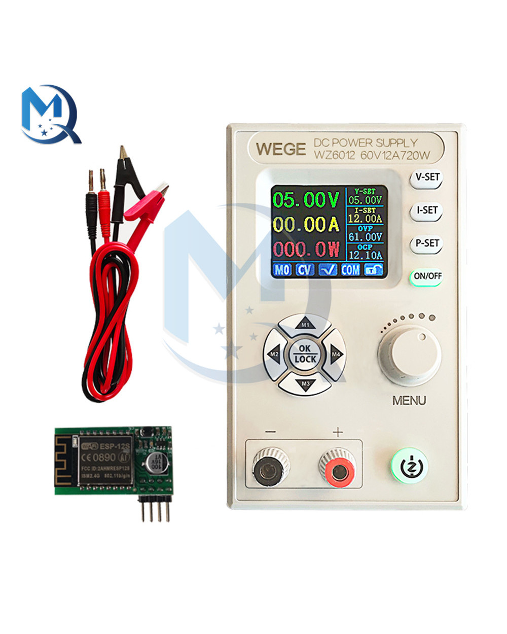 Wz6012 Lcd High-Power Adjustable Digital Controlled Dc Power Supply Step-Down Buck Module 60V 12A Communication Version front-2