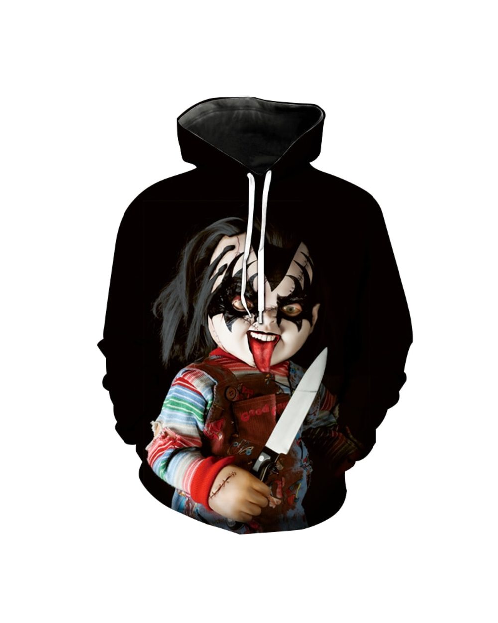 Horror Movie Hoodies Chucky 3D Print Hooded Sweatshirt Men Women Fashion Streetwear Hoodie front-3