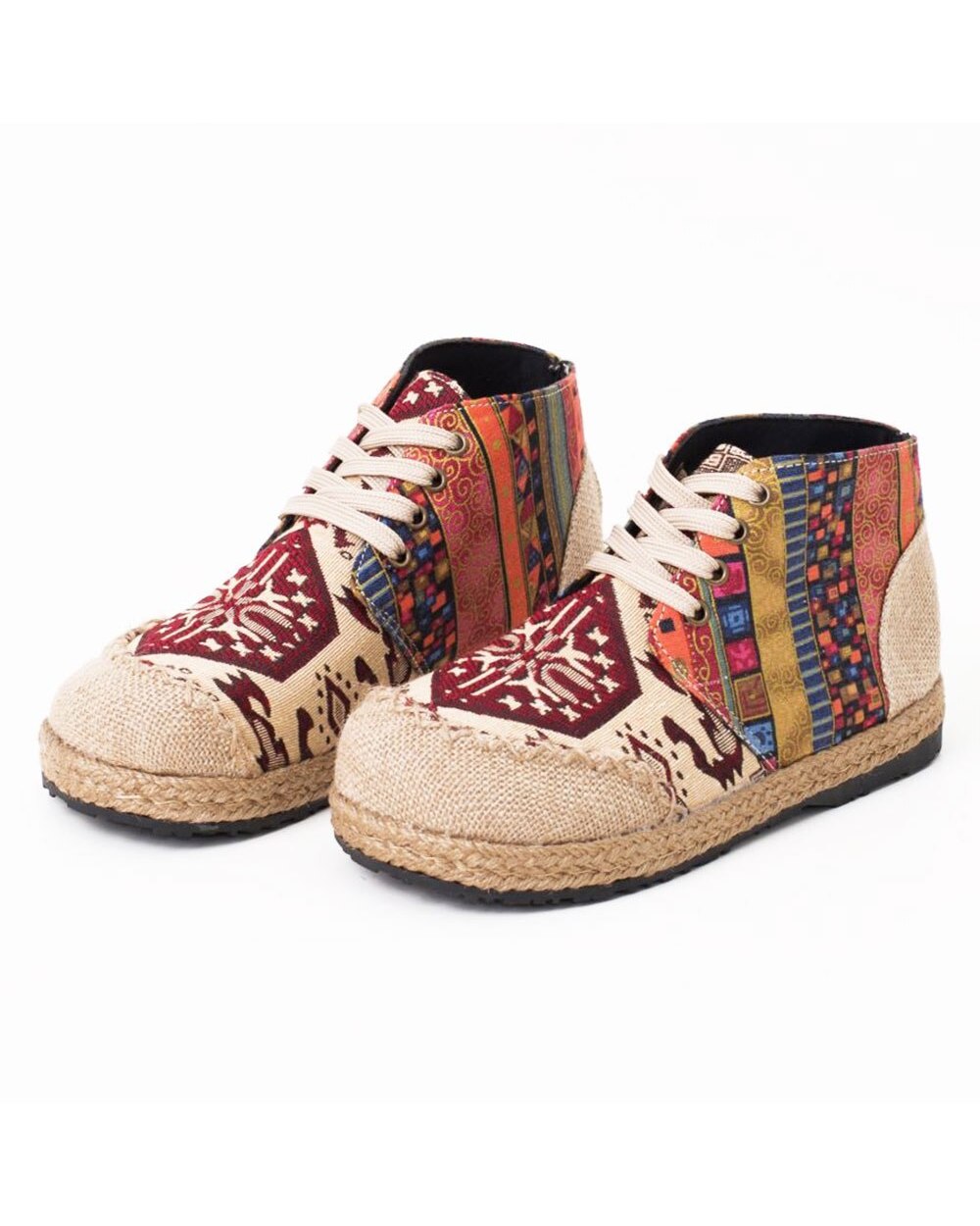 Embroider Shoes Women Ankle Boots Flat Autumn Shoes Comfortable Cloth Shoes front-1