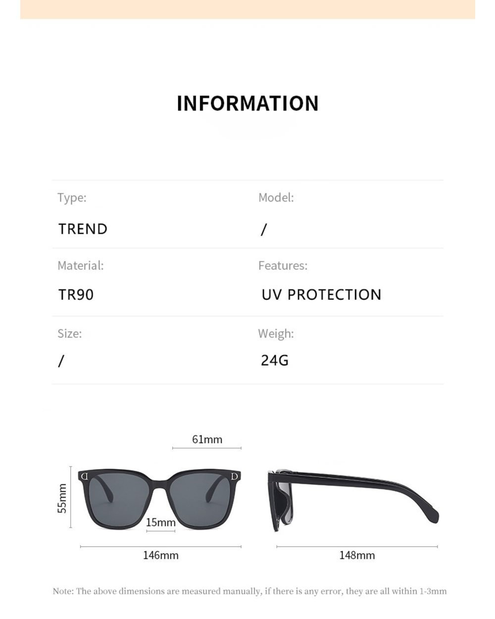 Gradient Square Sunglasses Women Brand Designer Vintage Oversized Sun Glasses Men Trend Colored Glasses Outdoor Uv400 front-4