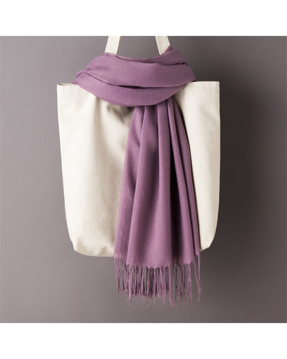 Fashion Women Scarf Thin Shawls Solid Color Women Scarf Winter Hijabs Tassels Long Cashmere Like Pashmina Hijabs Scarve front-5
