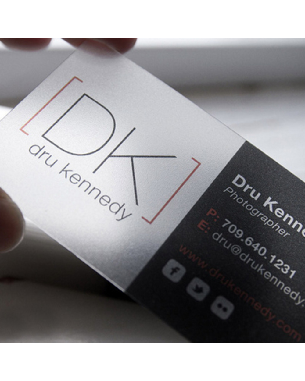 100 Pcs/Lot Custom Transparent Pvc Visit Cards Customized Clear/Frost Business Card Printing front-0