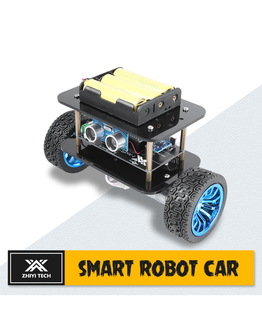 Zhiyitech 2Wd Self-Balancing Smart Balance Robot Car Kit For Arduino Building Programming Educational Project Diy Elect front-0