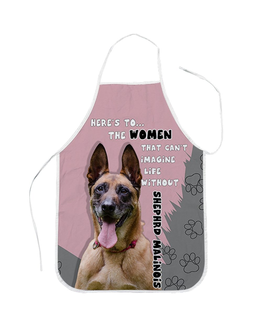 Kitchen Apron 3D Funny German Shepherd Newfoundland Sleeveless Apron for Men Women Cooking Baking front-1