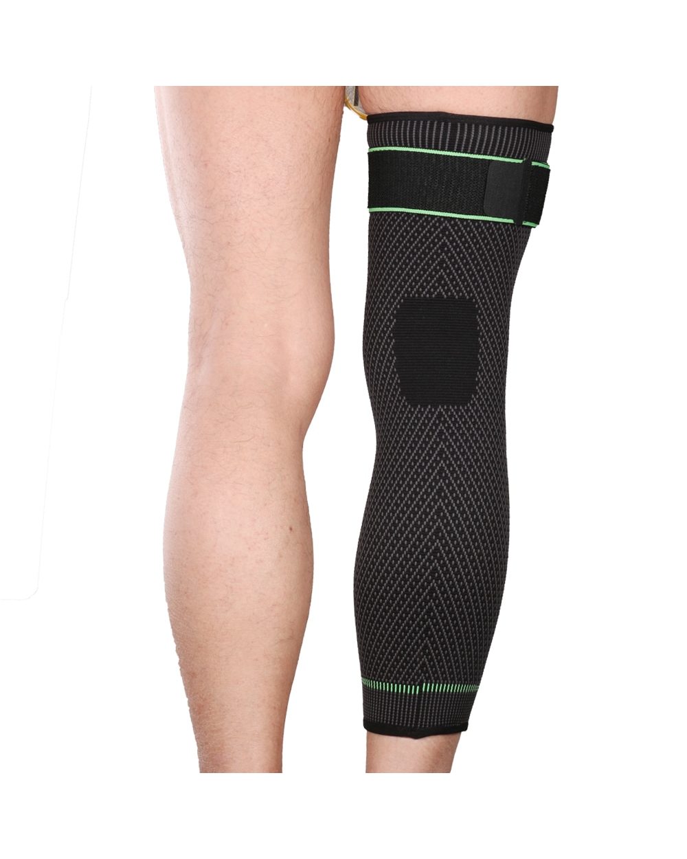 Elasticity Long Knee Protector Brace Leg Sleeve Knee Pads front-1