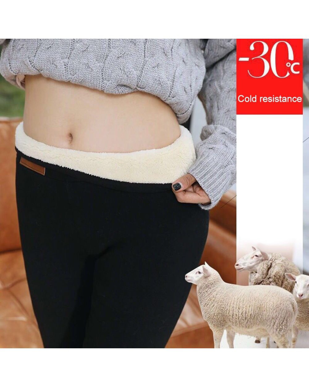 Winter Pants Thermal Leggings High Waisted Pants For Women Flannel Streetwear Trousers Women Winter Casual Pants Women. front-1