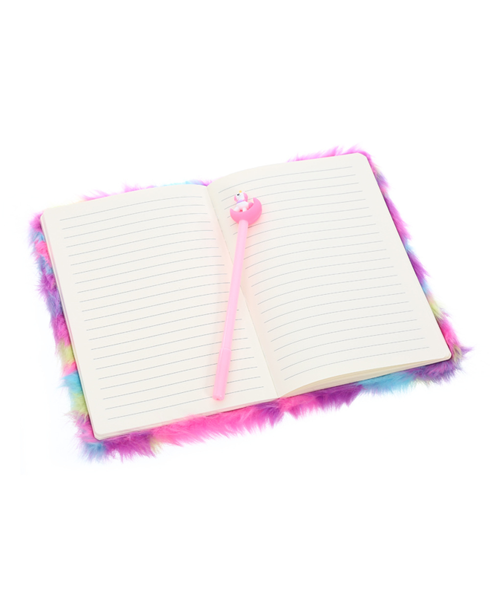 Cute Cat Notebook With Lock Kawaii Unicorn Diary Journal A5 Agenda Planner Organizer Wonderful Plush Note Book School S front-5