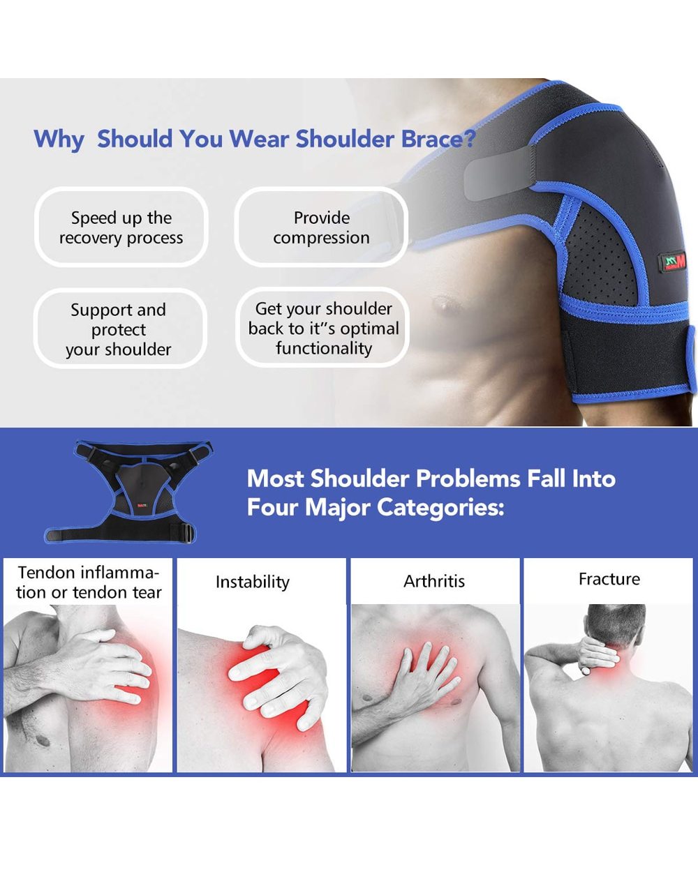 Shoulder Support Shoulder Pain Relief Therapy front-1