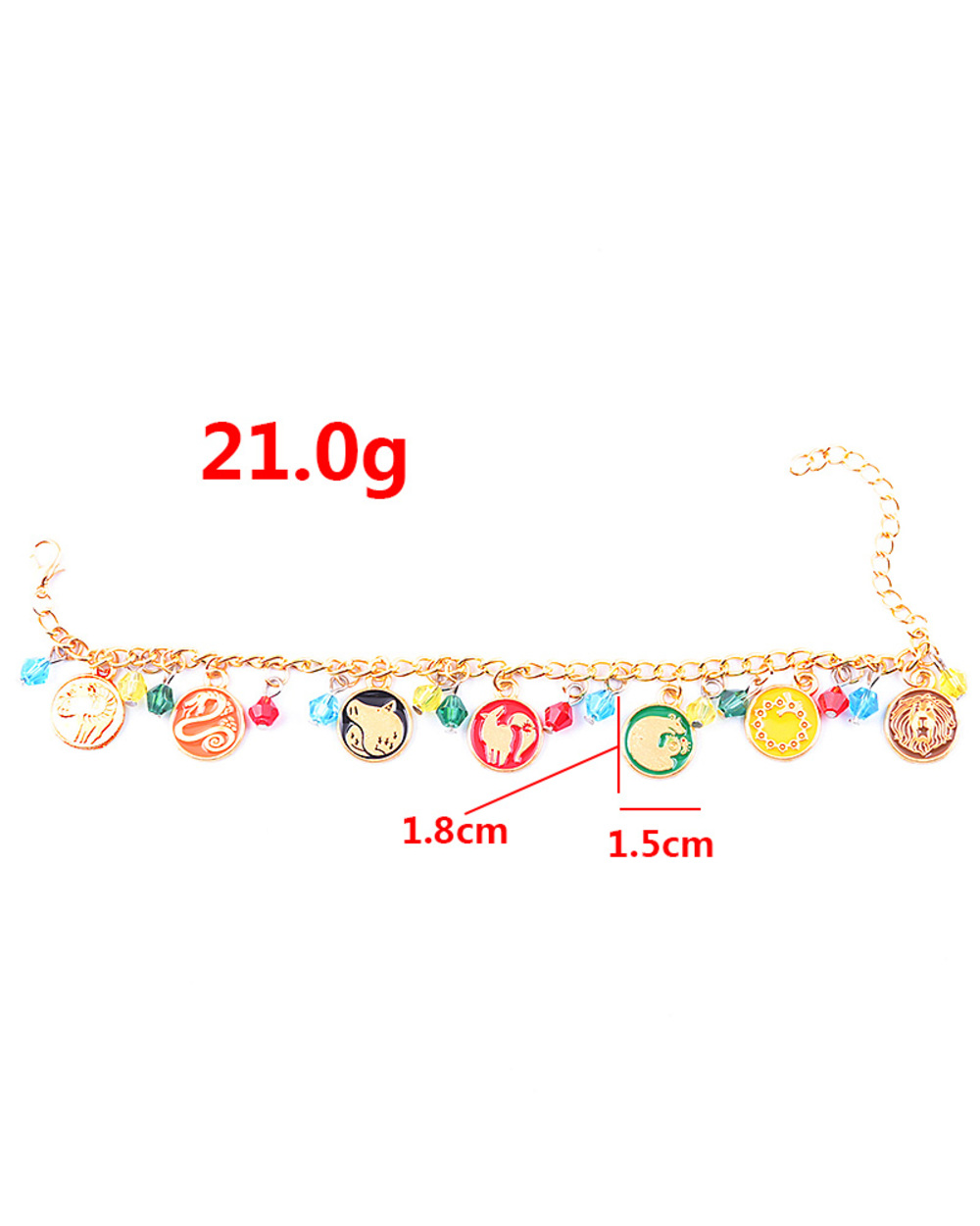 Anime The Seven Deadly Sins Charms Bracelet Meliodas Escanor Nanatsu No Taizai Dragon Lion Boar Goat Fox Tattoo Badge B front-5