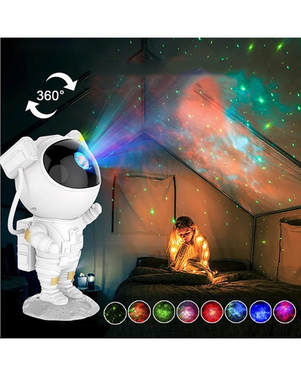 Astronaut Galaxy Starry Sky Projector Lamp front-0