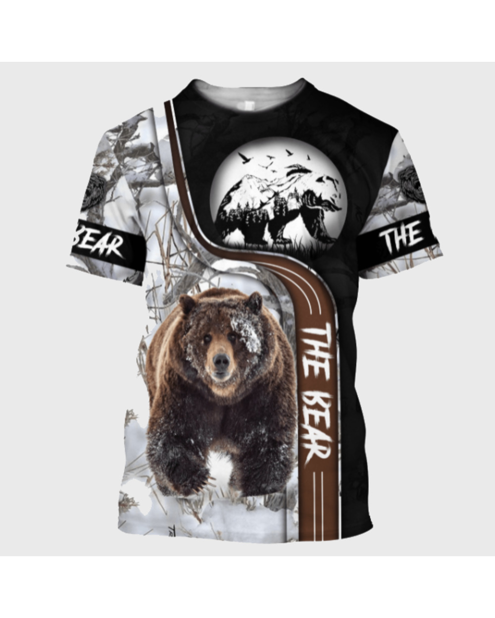 Summer Hipster T-shirt Beautiful Bear 3D All Over Printed Harajuku Short sleeve T shirt Unisex Casual! front-0