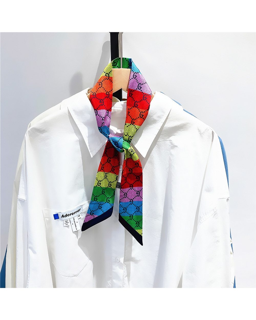 New Twill Letter Print Small Skinny Silk Scarf For Bag Ribbon Luxury Brand Head Neckerchief Hair Headband Handbag Handl front-3