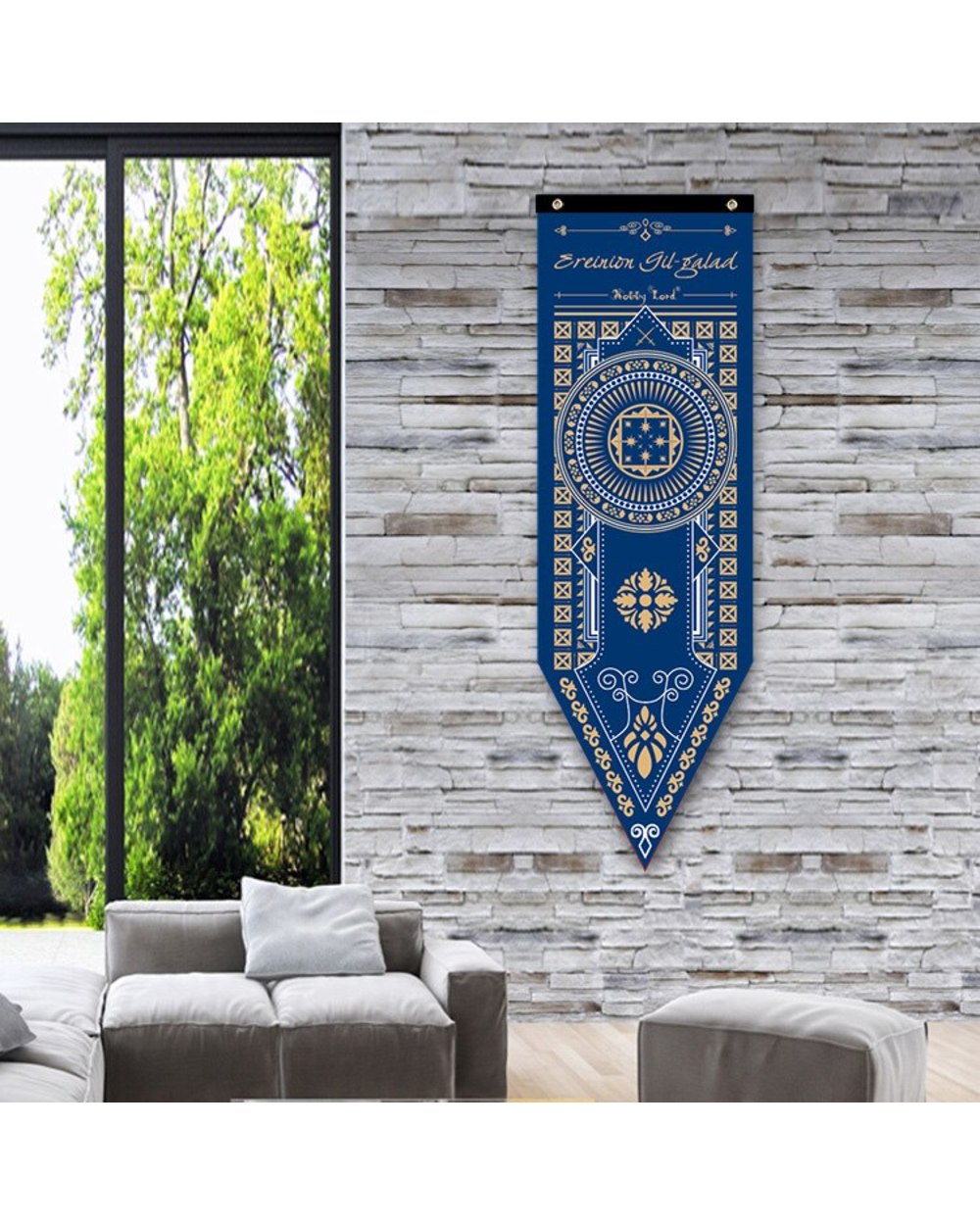Home Decor Mordor Dark Tower LORs flags White Tree of Gondor Silmarillion Turin Gil-galad Flag decoration valance front-1