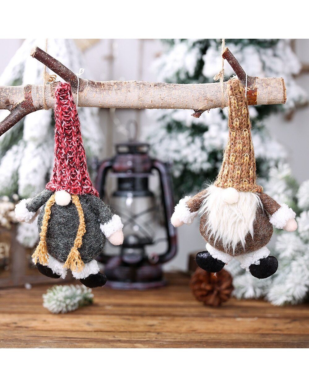 New Christmas Forester Little Feet Faceless Gnome Santa Tulip Rudolph Doll For Home Gifts Ornaments Party Supplies front-1