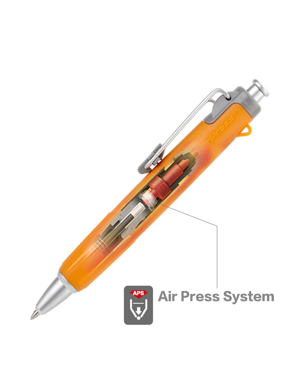 1Pcs Japan Tombow Bc-Ap Ballpoint Pen Air Pressure Oily Ballpoint Pen 0.7Mm Black Core Student Use Air Pressure Ballpoi front-1
