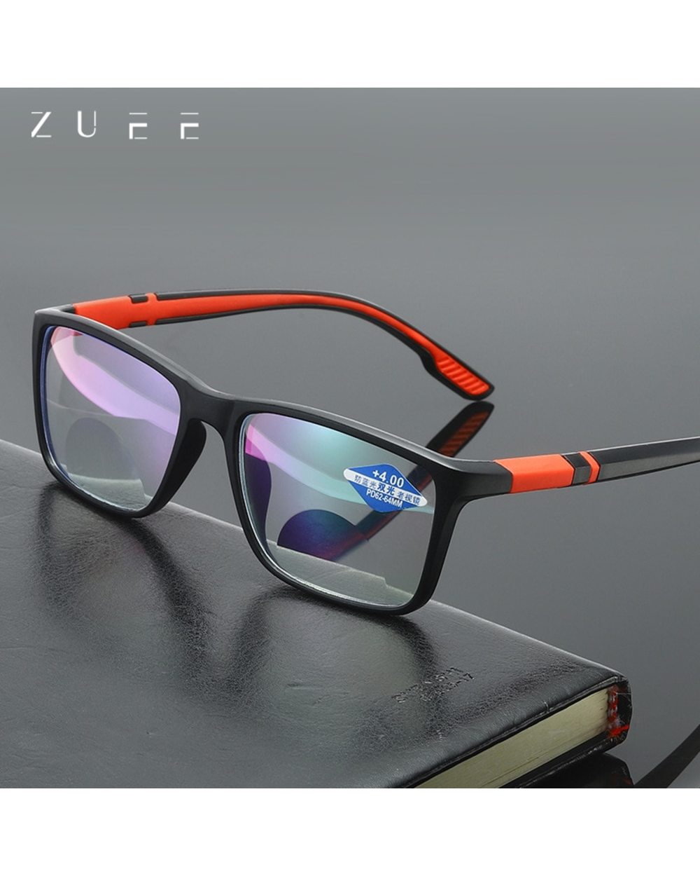 Vintage Tr90 Reading Glasses Women Men Anti Blue Light Presbyopia Eyeglasses Bifocal Near Far Hyperopia Eyewear +1.5 2. front-0