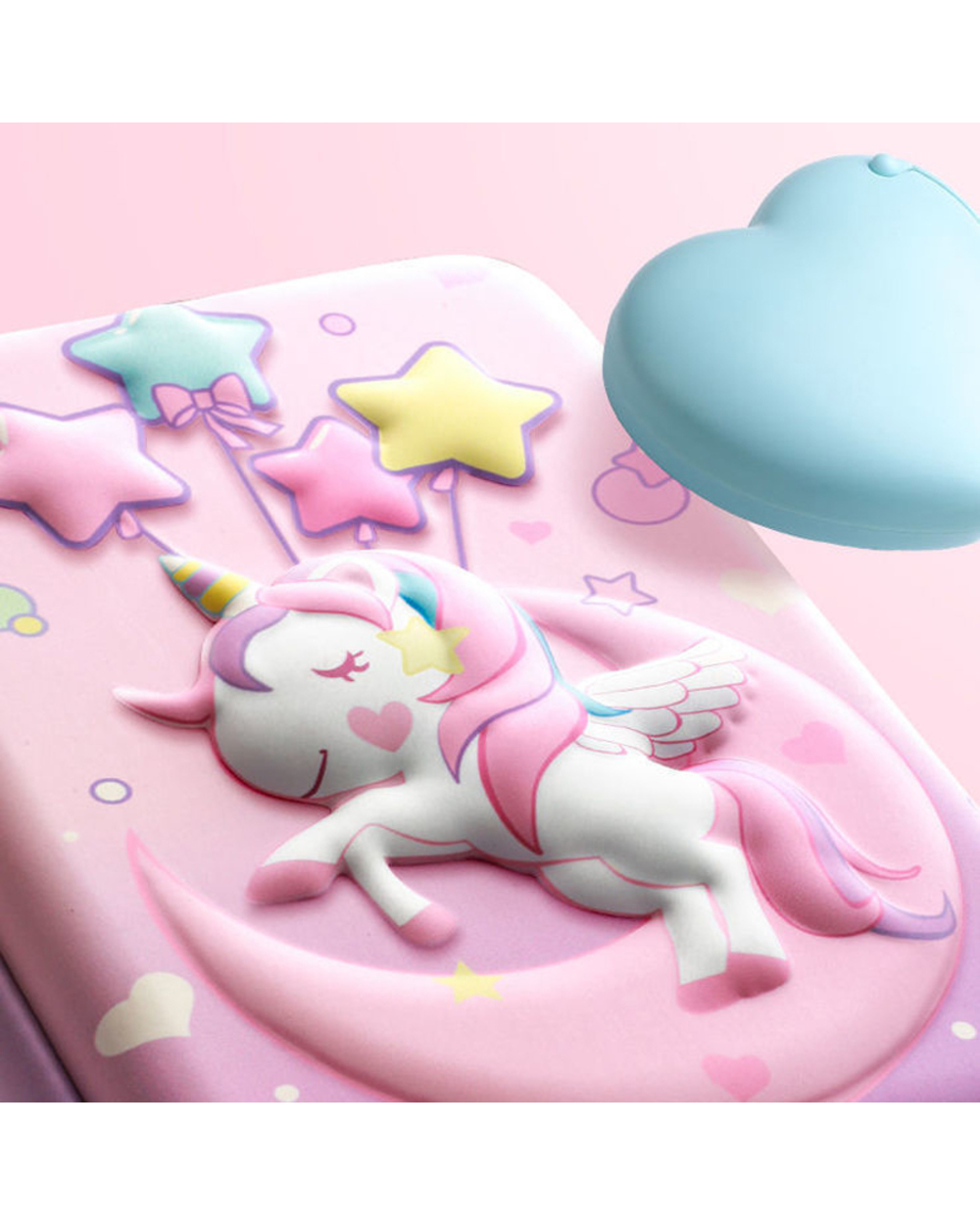Creative 3D High Capacity Pencil Case Cute Storage Pen Box For Student Cartoon Unicorn Pen Bag Stationery Pouch School front-3