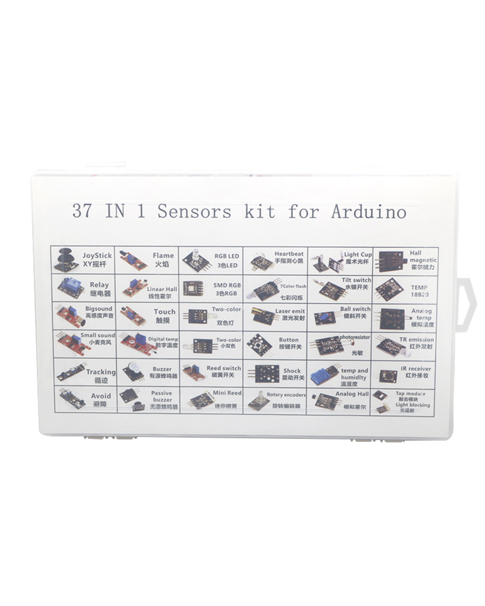 For Arduino 45 In 1 Sensors Modules Starter Kit Better Than 37In1 Sensor Kit 37 In 1 Sensor Kit Uno R3 Mega2560 front-3