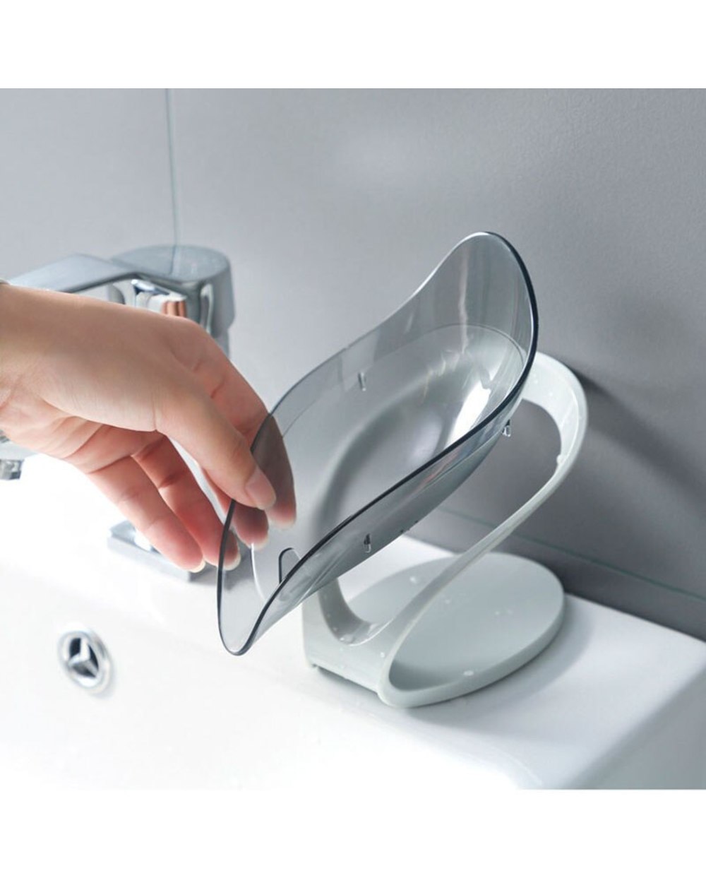 SOAP HOLDER LEAF SHAPE front-3