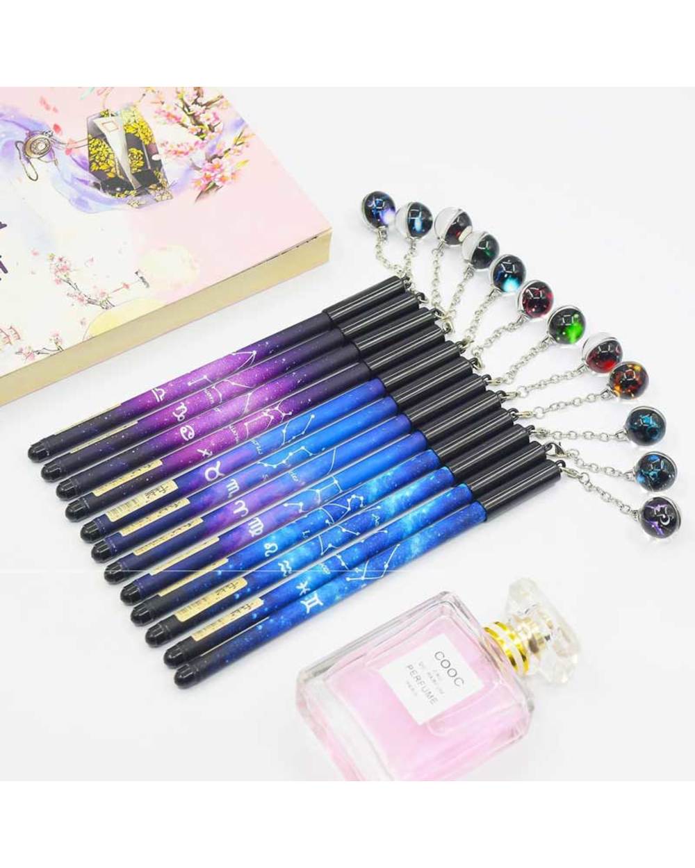 Luminous 12 Constellation Zodiac Sign Horoscope Astrology Gel Pen Student Neutral Pens For Child School Gifts Kawaii St front-3