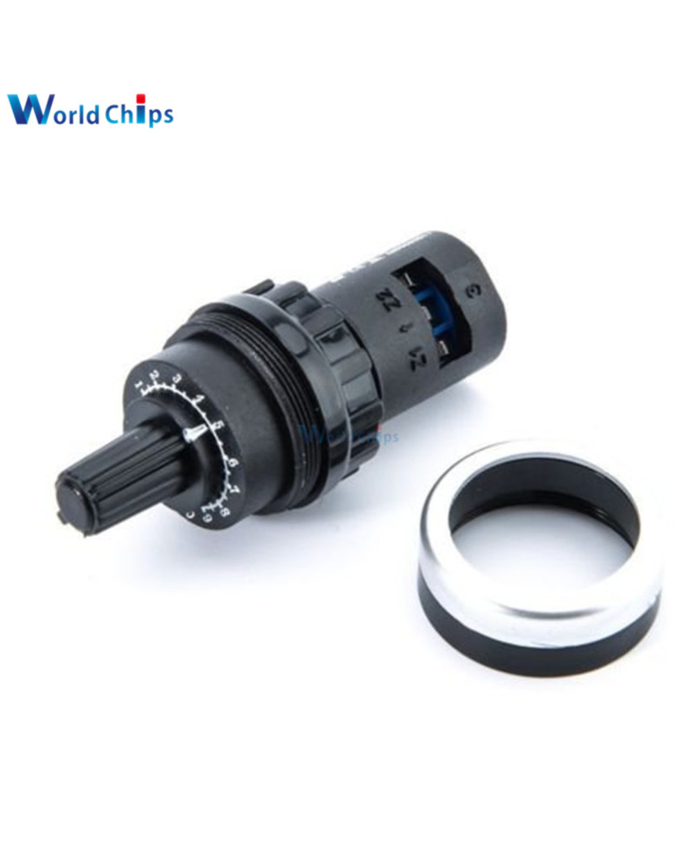 La42dwq-22 1K 2K 5K 10K 20K 50K Ohm 22Mm Diameter Pots Rotary Potentiometer Converter Governor Inverter Resistance Spee front-2