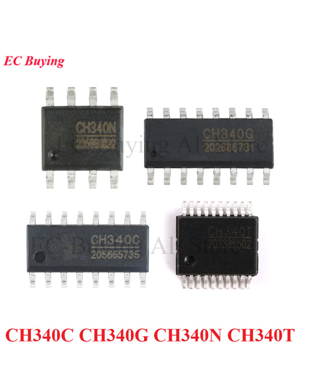 5Pcs/Lot Ch340 Ch340c Ch340g Ch340n Ch340t Chip Ic Sop-16 Ssop-20 Sop-8 Smd Usb To Uart Interface front-0