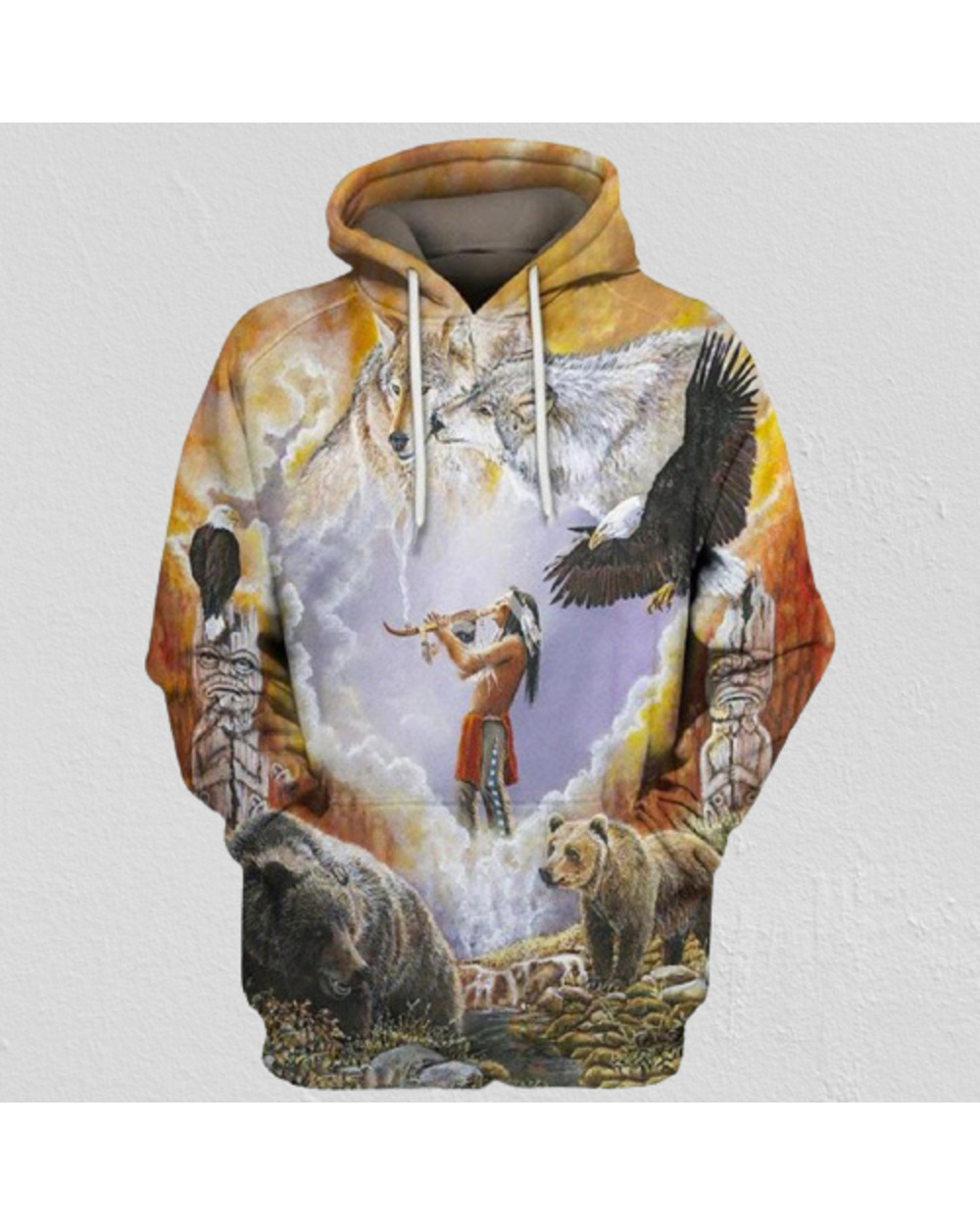 Tessffel native culture 3D Printed Hoodie/Sweatshirt/Jacket/Zipper Mens Womens VG06 front-0