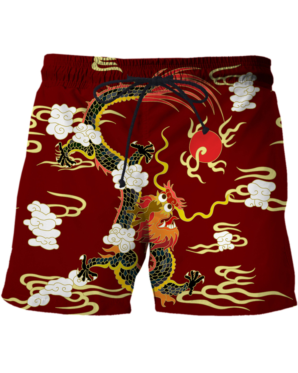 3D Printed Dragon Brand Men Women totem Print Shorts Trunks Summer New Quick Dry Beach Casual Sweatpants Short Pants front-3