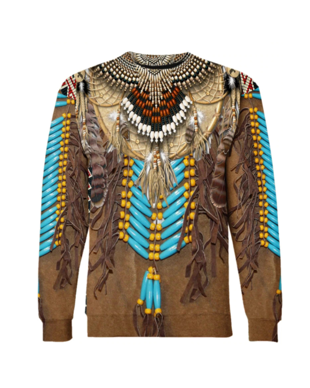 New Fashion Bohemia style Hoodie Native Fringed Motifs 3D Print Hoodies VG06 front-2
