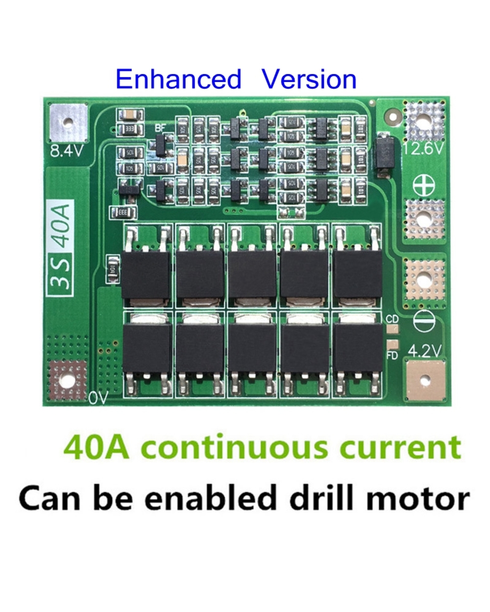 1S/2S/3S/4S/5S Li-Ion 18650 Lithium Battery Charger Lipo Cell Module Pcb Bms Protection Board For Drill Motor With Bala front-1