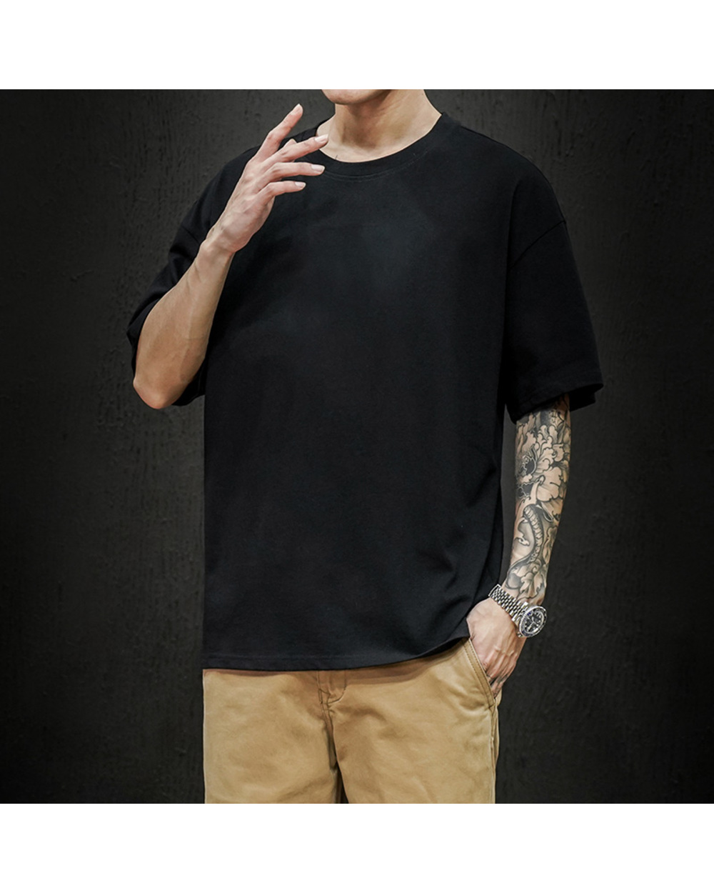 Buy Best Quality Brown T Shirt Mens with Free Shipping front-1