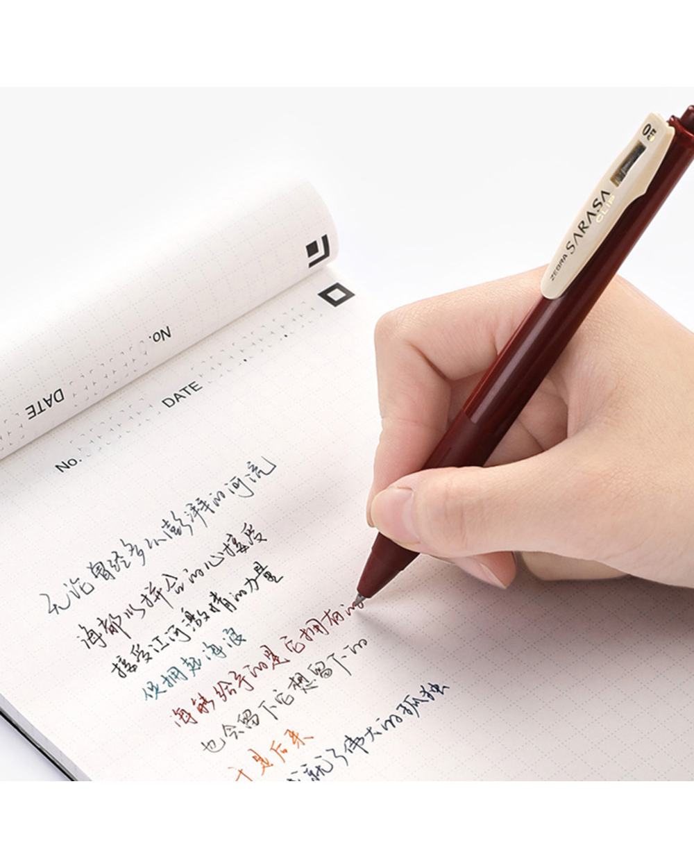 Zebra Retro Gel Pens Colored Ink 0.5Mm Sarasa Clip Retractable Vintage Gel Ink Pen For Journaling Planner Drawing Doodl front-4