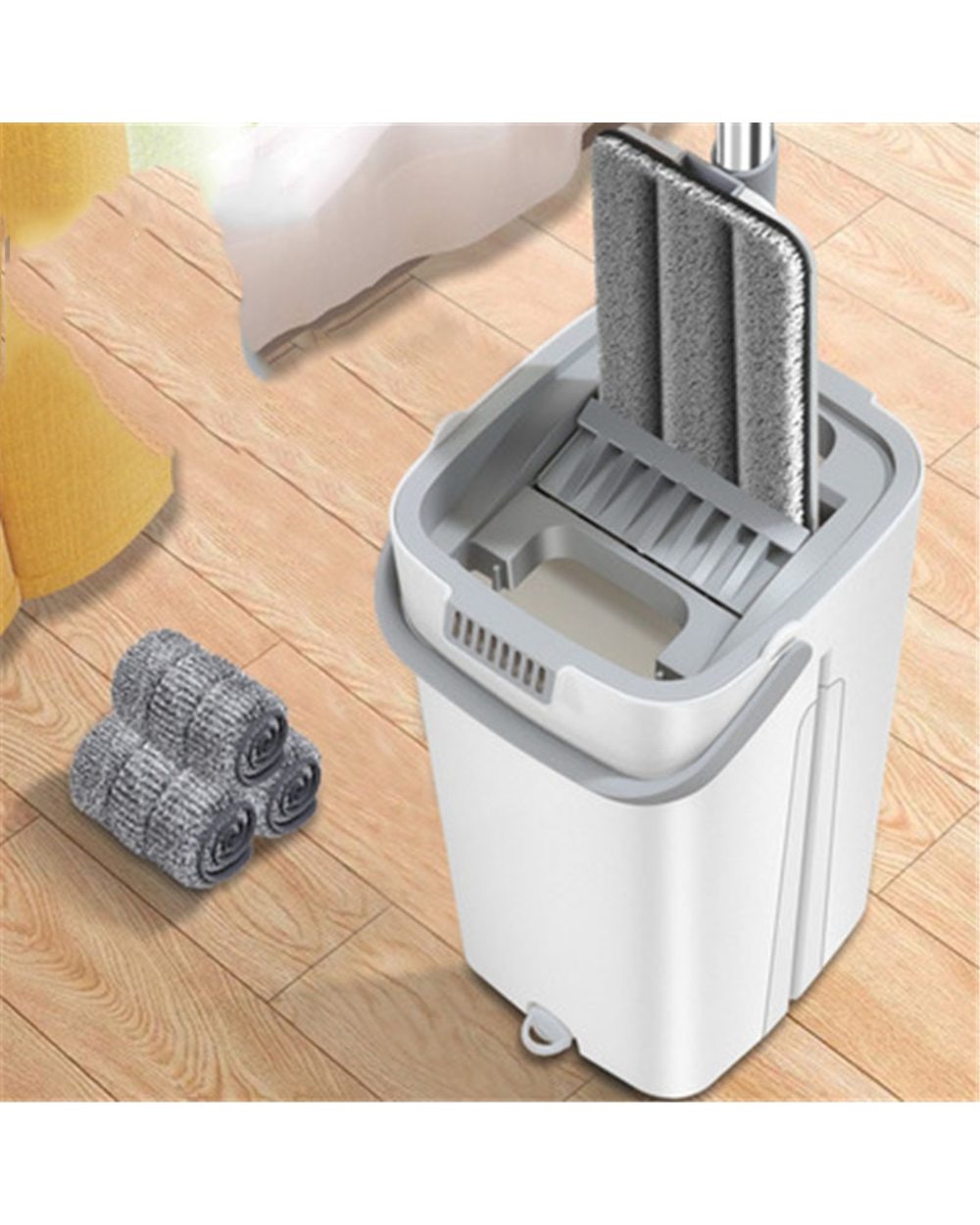 Magic Microfiber Flexible Floor Mop Set front-1